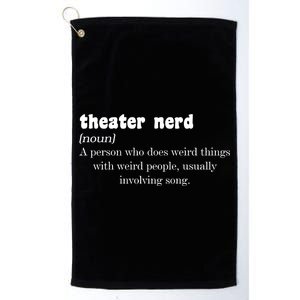 Theater Nerd Platinum Collection Golf Towel