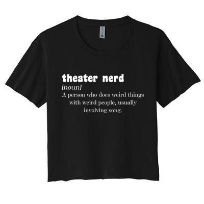 Theater Nerd Women's Crop Top Tee