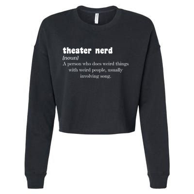 Theater Nerd Cropped Pullover Crew