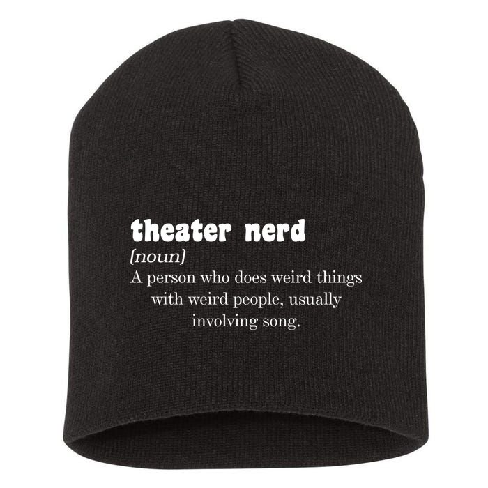 Theater Nerd Short Acrylic Beanie