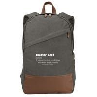 Theater Nerd Cotton Canvas Backpack
