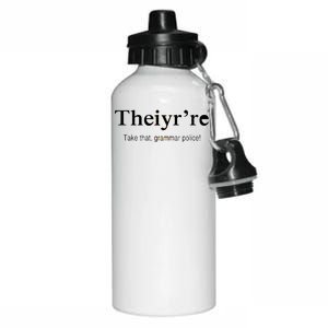 Theiy're Take That Grammar Police Aluminum Water Bottle