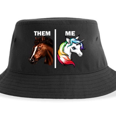 Them Horse Me Unicorn Sustainable Bucket Hat