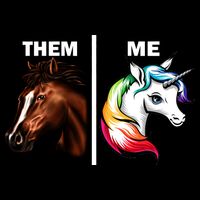Them Horse Me Unicorn Drawstring Bag