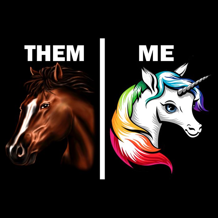 Them Horse Me Unicorn Drawstring Bag