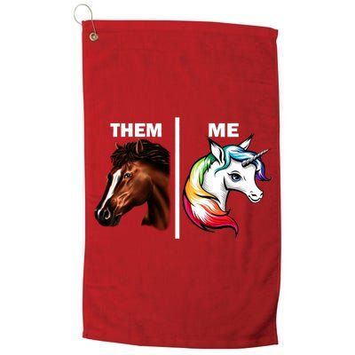 Them Horse Me Unicorn Platinum Collection Golf Towel