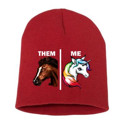 Them Horse Me Unicorn Short Acrylic Beanie
