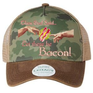 Then God Said Let There Be Bacon Legacy Tie Dye Trucker Hat