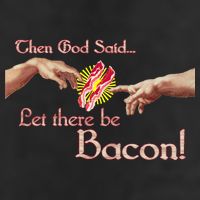 Then God Said Let There Be Bacon Golf Towel