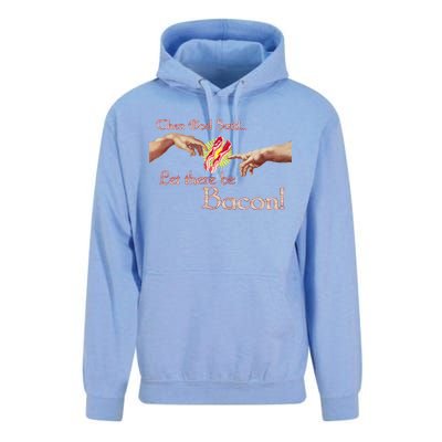 Then God Said Let There Be Bacon Unisex Surf Hoodie