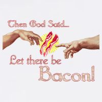 Then God Said Let There Be Bacon Garment-Dyed Sweatshirt