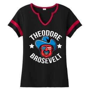 Theodore Brosevelt Ladies Halftime Notch Neck Tee