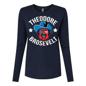 Theodore Brosevelt Womens Cotton Relaxed Long Sleeve T-Shirt