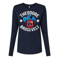 Theodore Brosevelt Womens Cotton Relaxed Long Sleeve T-Shirt