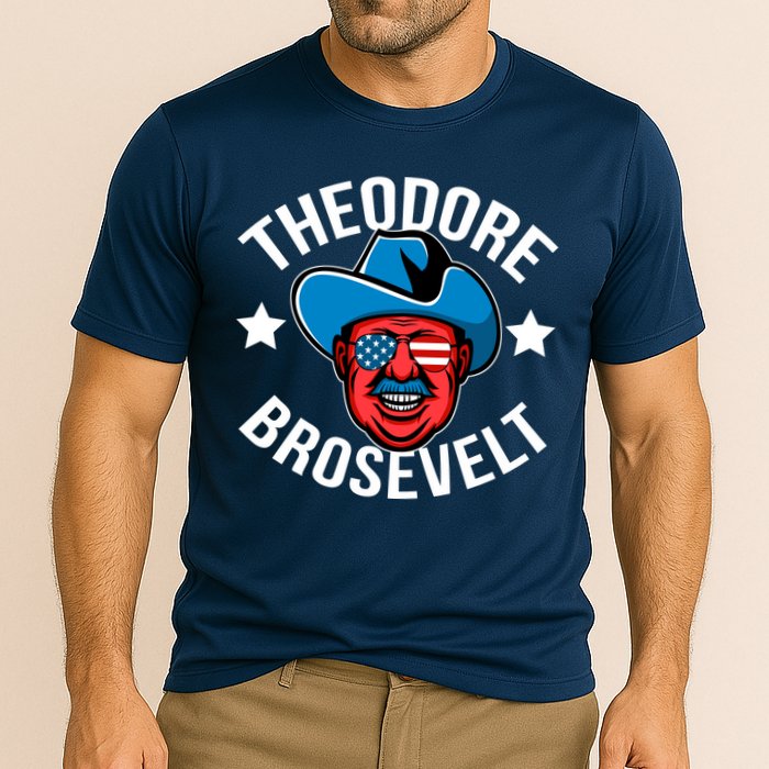 Theodore Brosevelt Cooling Performance Crew T-Shirt