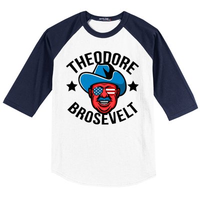 Theodore Brosevelt Baseball Sleeve Shirt