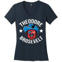 Theodore Brosevelt Women's V-Neck T-Shirt