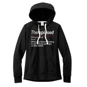 Therapissed Funny Definition Women's Fleece Hoodie