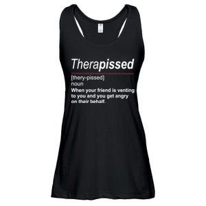 Therapissed Funny Definition Ladies Essential Flowy Tank