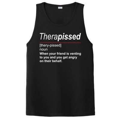 Therapissed Funny Definition PosiCharge Competitor Tank