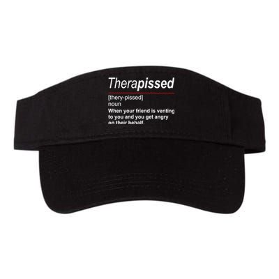 Therapissed Funny Definition Valucap Bio-Washed Visor