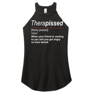 Therapissed Funny Definition Women's Perfect Tri Rocker Tank