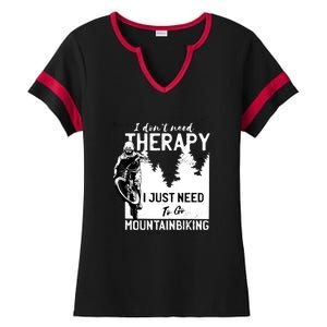 Therapy Mountain Biking Ladies Halftime Notch Neck Tee