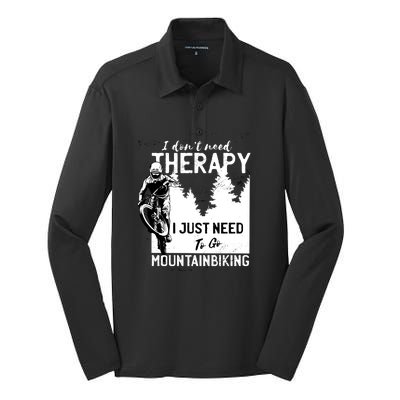 Therapy Mountain Biking Silk Touch Performance Long Sleeve Polo