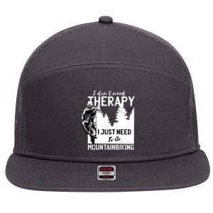 Therapy Mountain Biking 7 Panel Mesh Trucker Snapback Hat