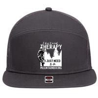 Therapy Mountain Biking 7 Panel Mesh Trucker Snapback Hat