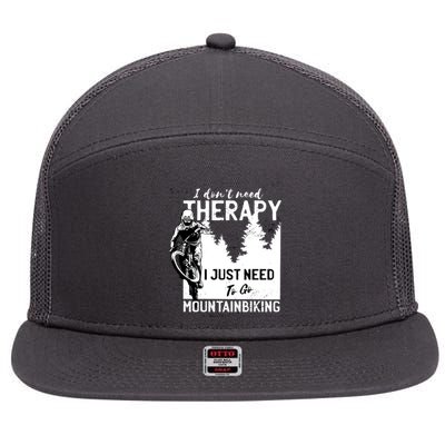 Therapy Mountain Biking 7 Panel Mesh Trucker Snapback Hat