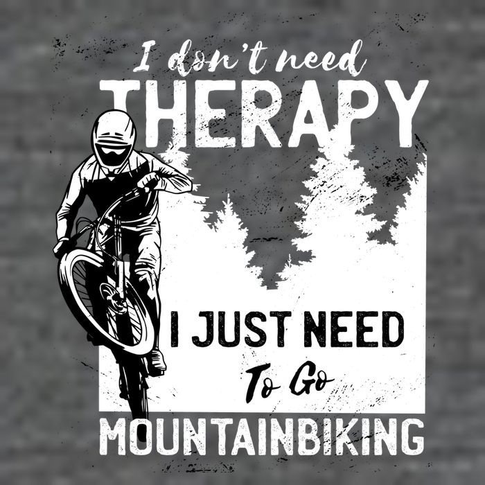 Therapy Mountain Biking 7 Panel Mesh Trucker Snapback Hat
