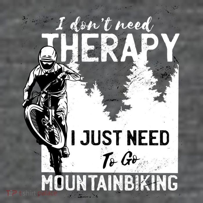 Therapy Mountain Biking Premium T-Shirt