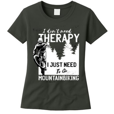 Therapy Mountain Biking Womens T-Shirt
