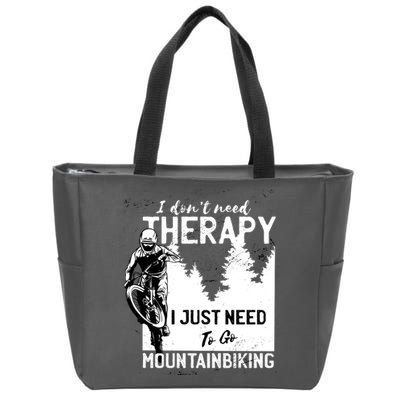 Therapy Mountain Biking Zip Tote Bag
