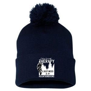 Therapy Mountain Biking Pom Pom 12in Knit Beanie