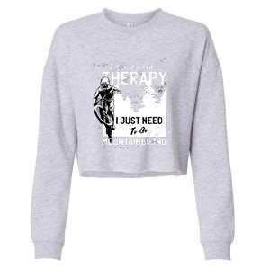 Therapy Mountain Biking Cropped Pullover Crew