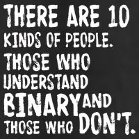 There Are 10 Kind of People Binary 7 Panel Mesh Trucker Snapback Hat