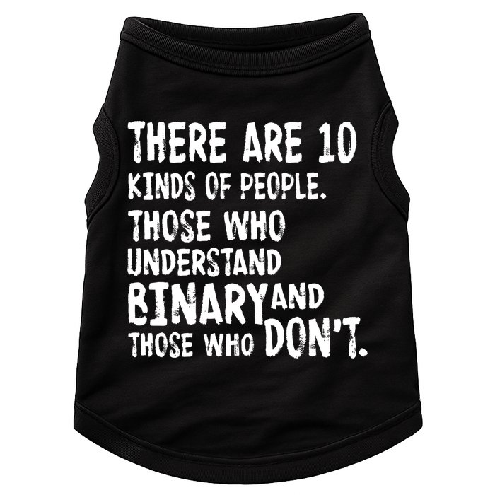 There Are 10 Kind of People Binary Doggie Tank