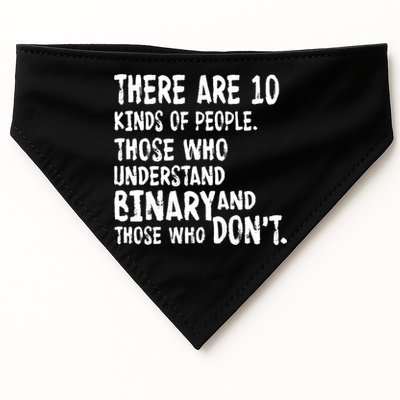 There Are 10 Kind of People Binary USA-Made Doggie Bandana