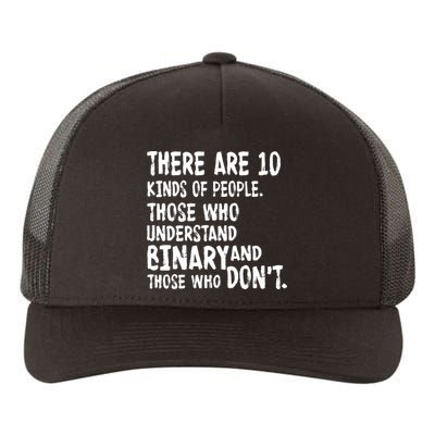 There Are 10 Kind of People Binary Yupoong Adult 5-Panel Trucker Hat