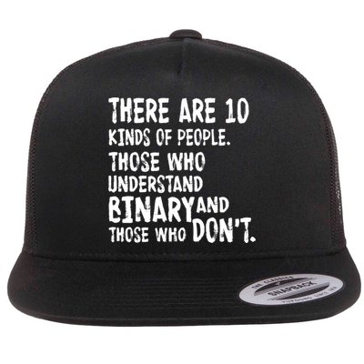 There Are 10 Kind of People Binary Flat Bill Trucker Hat