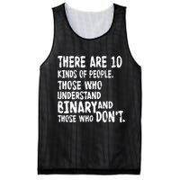 There Are 10 Kind of People Binary Mesh Reversible Basketball Jersey Tank