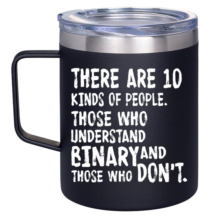 There Are 10 Kind of People Binary 12oz Stainless Steel Coffee Mug