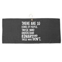 There Are 10 Kind of People Binary Large Microfiber Waffle Golf Towel