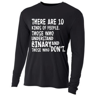 There Are 10 Kind of People Binary Cooling Performance Long Sleeve Crew