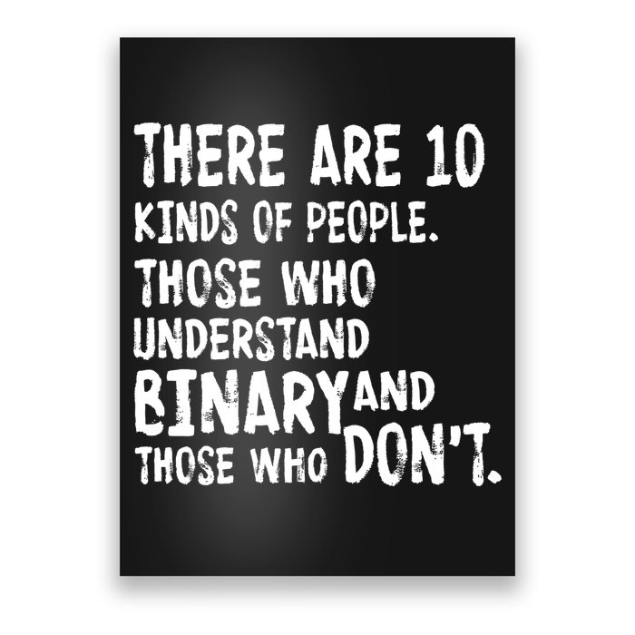 There Are 10 Kind of People Binary Poster