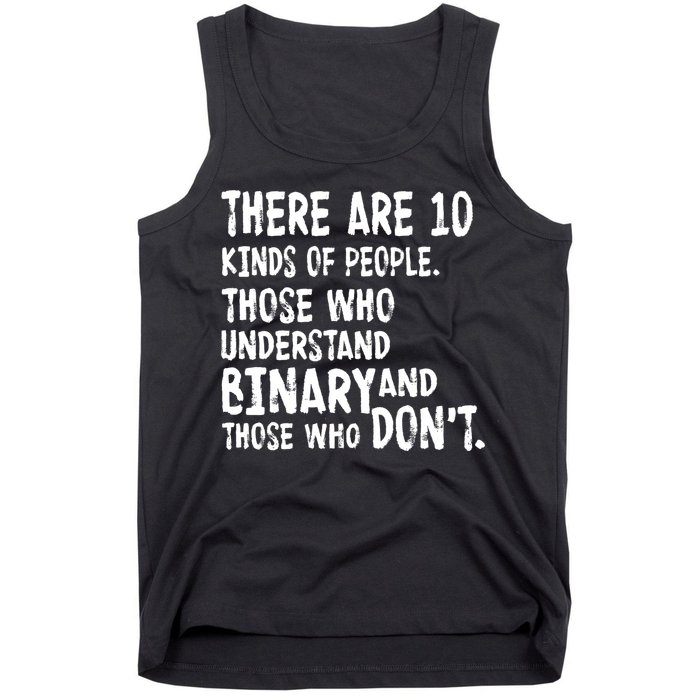 There Are 10 Kind of People Binary Tank Top
