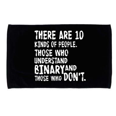 There Are 10 Kind of People Binary Microfiber Hand Towel