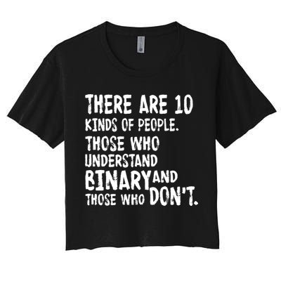 There Are 10 Kind of People Binary Crop Top